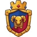 Royaledly logo, daily Clash Royale guessing games